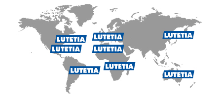 Lutetia dans le monde